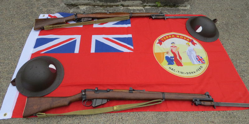 Rifles, Helmets & NFLD Red Ensign